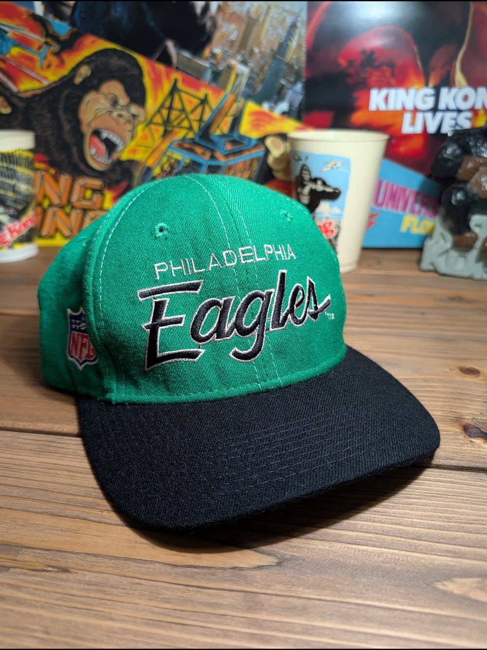 Vintage Sports Specialties Philadelphia Eagles Double Script Logo Hat 100% Wool